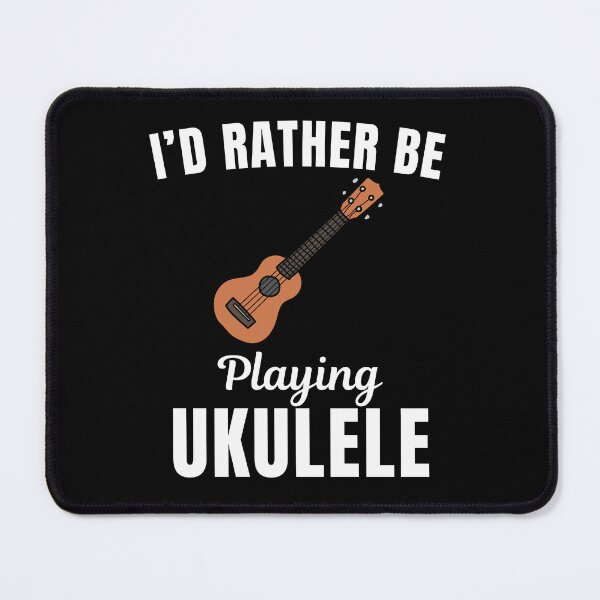 Item preview, I'd rather be playing ukulele, funny ukulelist, ukulele musical instrument players lovers and musicians saying or quote designed and sold by NBSStore.