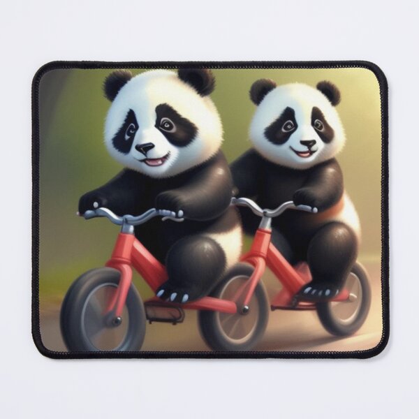 Item preview, Panda bear riding a bicycle designed and sold by NaturaFotos.