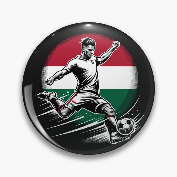 Item preview, Dynamic Hungary Soccer Star in Action - Vector Design designed and sold by SerhiiArt.