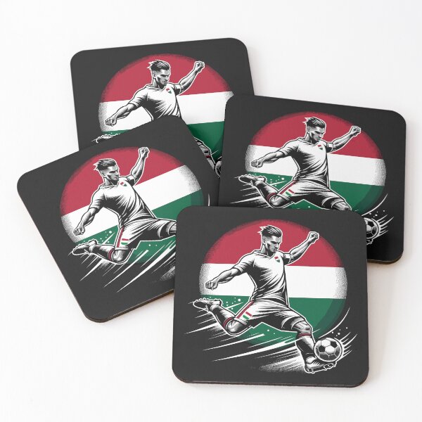 Item preview, Dynamic Hungary Soccer Star in Action - Vector Design designed and sold by SerhiiArt.