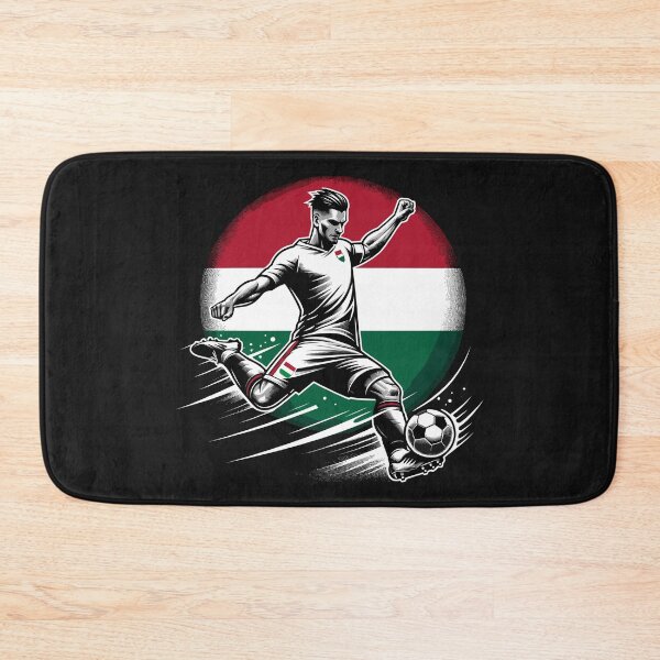 Item preview, Dynamic Hungary Soccer Star in Action - Vector Design designed and sold by SerhiiArt.