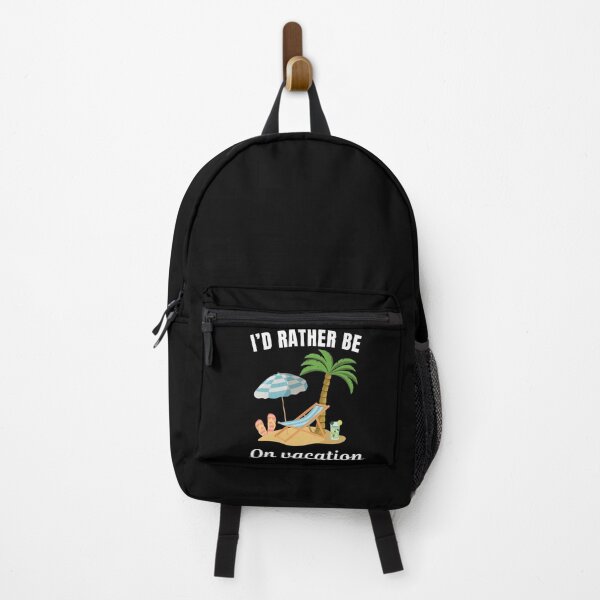 Item preview, I'd rather be on vacation, funny beach goer and fan saying or quote designed and sold by NBSStore.