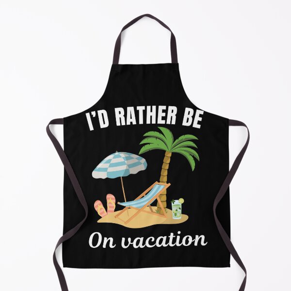 Item preview, I'd rather be on vacation, funny beach goer and fan saying or quote designed and sold by NBSStore.