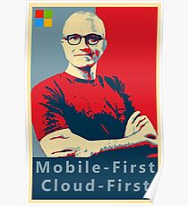 Satya Mobile First Cloud First Street Poster Poster