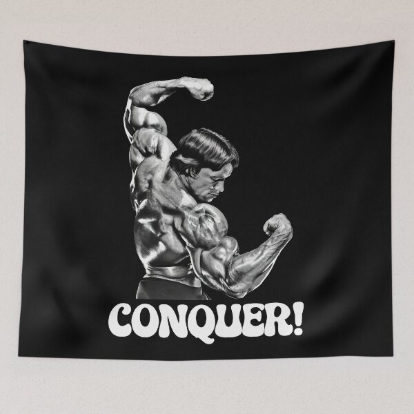 Item preview, Arnold schwarzenegger, Conquer! Arnold schwarzenegger Fan art designed and sold by HuzaifaNaveedh.