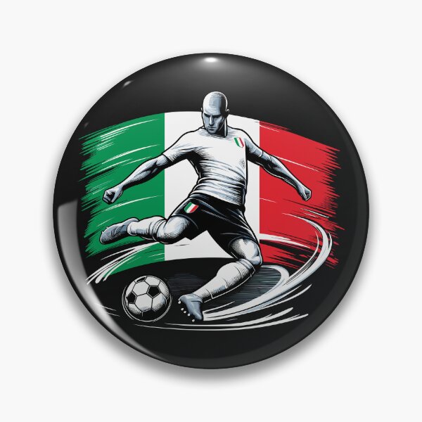 Item preview, Dynamic Italy Soccer Star in Action - Vector Design designed and sold by SerhiiArt.