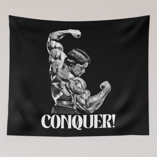 Item preview, Arnold schwarzenegger, Conquer! Arnold schwarzenegger Fan art designed and sold by HuzaifaNaveedh.