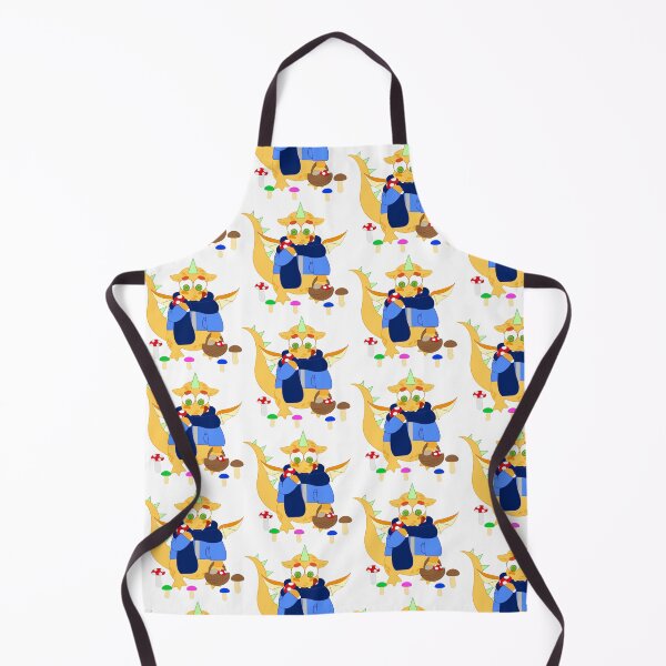 Item preview, Funny fantasy character dragon gathers mushrooms. designed and sold by Innamalinka.