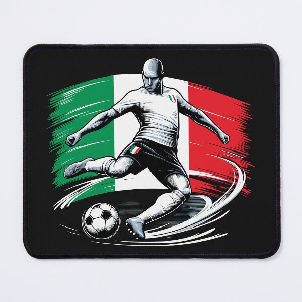 Item preview, Dynamic Italy Soccer Star in Action - Vector Design designed and sold by SerhiiArt.