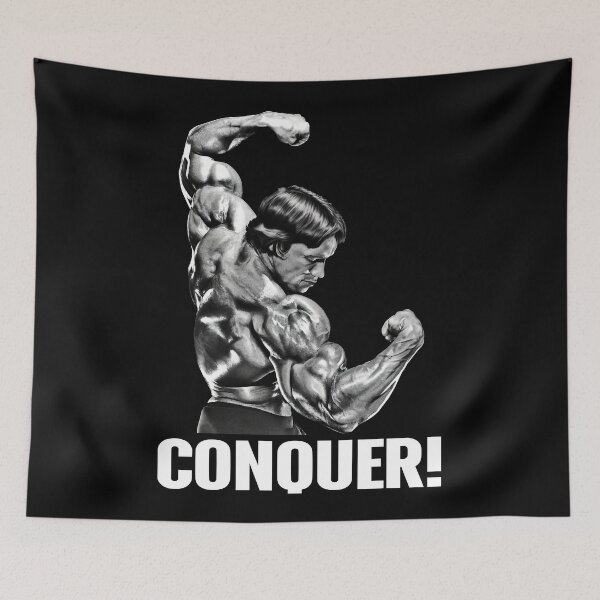 Item preview, Arnold schwarzenegger, Conquer! Arnold schwarzenegger Fan art designed and sold by HuzaifaNaveedh.