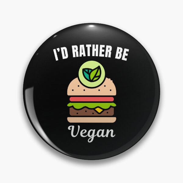 Item preview, I'd rather be vegan, funny vegan family or lady vibe saying or quote designed and sold by NBSStore.
