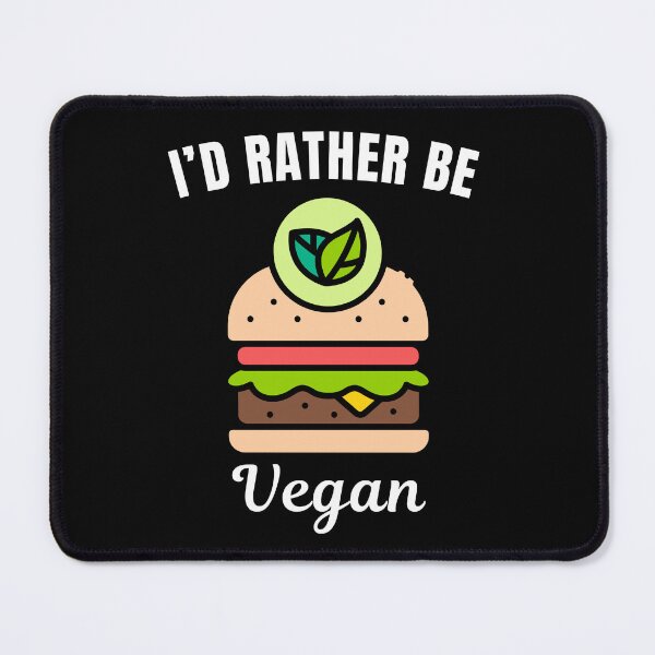 Item preview, I'd rather be vegan, funny vegan family or lady vibe saying or quote designed and sold by NBSStore.