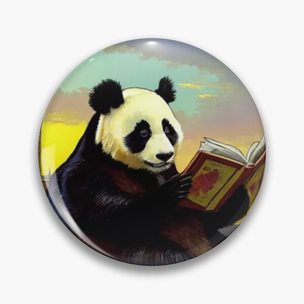 Item preview, Panda bear reading a book in the city designed and sold by NaturaFotos.