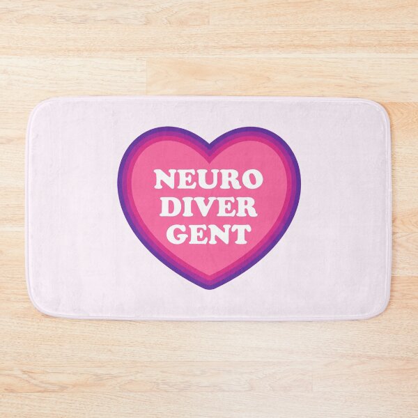 Item preview, Neurodivergent rainbow pink heart designed and sold by Jea-la.