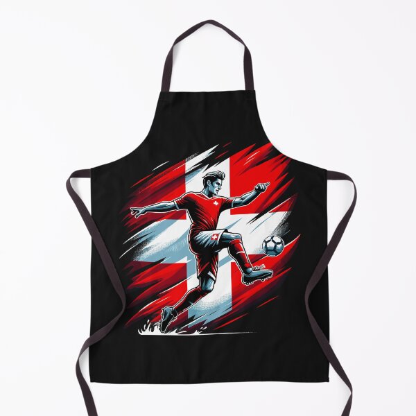 Item preview, Dynamic Switzerland Soccer Star in Action - Vector Design designed and sold by SerhiiArt.
