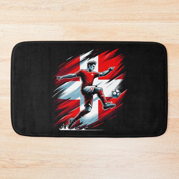 Item preview, Dynamic Switzerland Soccer Star in Action - Vector Design designed and sold by SerhiiArt.