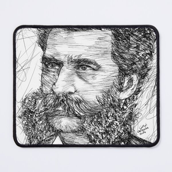 Item preview, JOHANN STRAUSS II - ink portrait designed and sold by lautir.