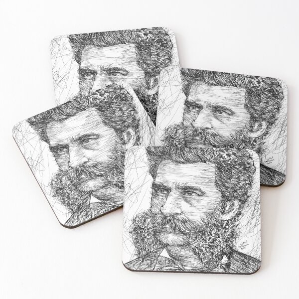 Item preview, JOHANN STRAUSS II - ink portrait designed and sold by lautir.