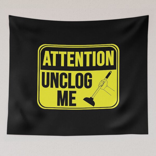 Item preview, Unclog Me (Toilet Plunger) designed and sold by MarkMySign.