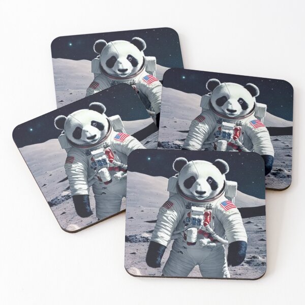 Item preview, Astronaut panda bear on the Moon designed and sold by NaturaFotos.