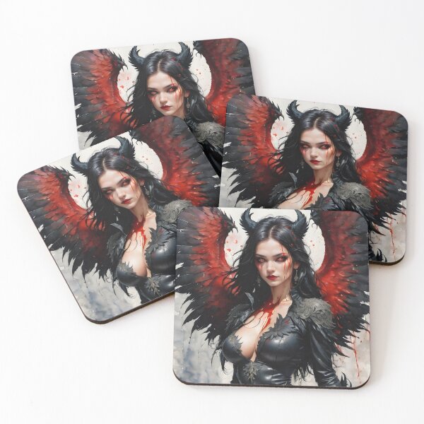 Item preview, Beautiful succubus, dark goddess designed and sold by Spooky Witch Dream.