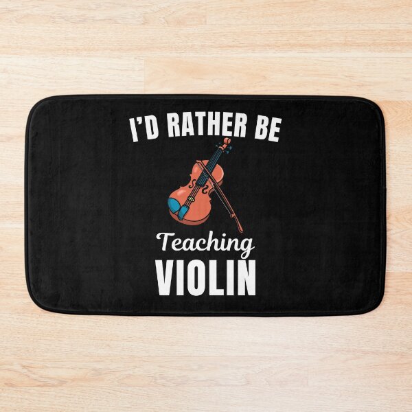 Item preview, I'd rather be teaching violin , funny violinist, violin musical instrument teacher instructor and musician saying or quote designed and sold by NBSStore.