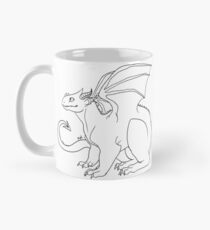 Glücklicher Drache Lineart Tasse (Standard)