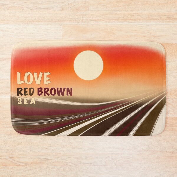 Item preview, Sunset Red Brown Sea Love Geometric #84 designed and sold by Pawimon.