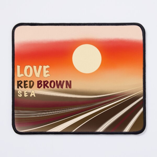 Item preview, Sunset Red Brown Sea Love Geometric #84 designed and sold by Pawimon.