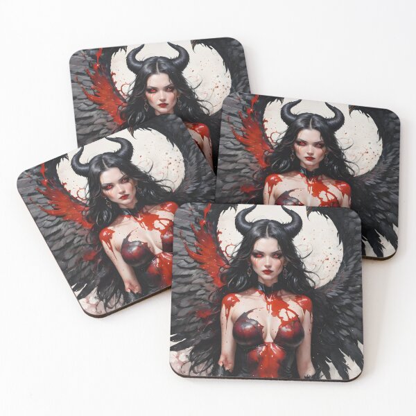 Item preview, Beautiful succubus, dark goddess designed and sold by Spooky Witch Dream.