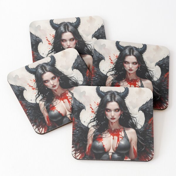 Item preview, Beautiful succubus, dark goddess designed and sold by Spooky Witch Dream.