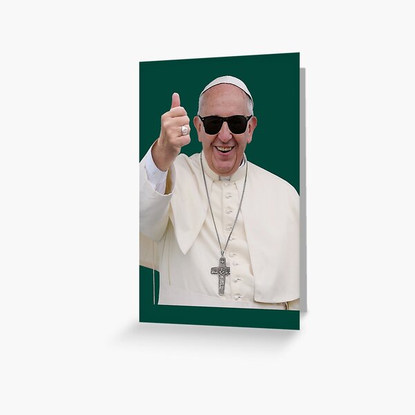 Item preview, Funny Thumbs up Pope Francis designed and sold by GlamKidsBoutiq.