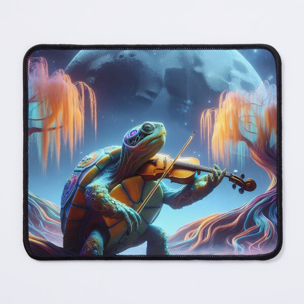Item preview, Terrapin turtle playing somber violin designed and sold by GratefulHippies.