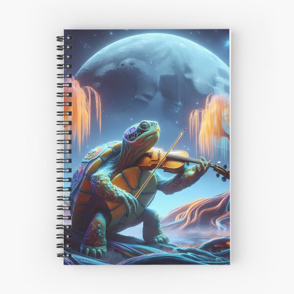 Item preview, Terrapin turtle playing somber violin designed and sold by GratefulHippies.