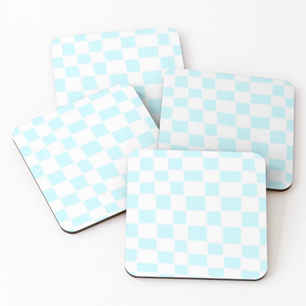 Item preview, estampado de cuadrados irregulares en blanco y celeste  designed and sold by ArtKar.