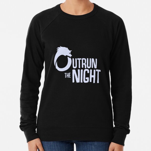 Outrun the Night Logo Apparell Lightweight Sweatshirt