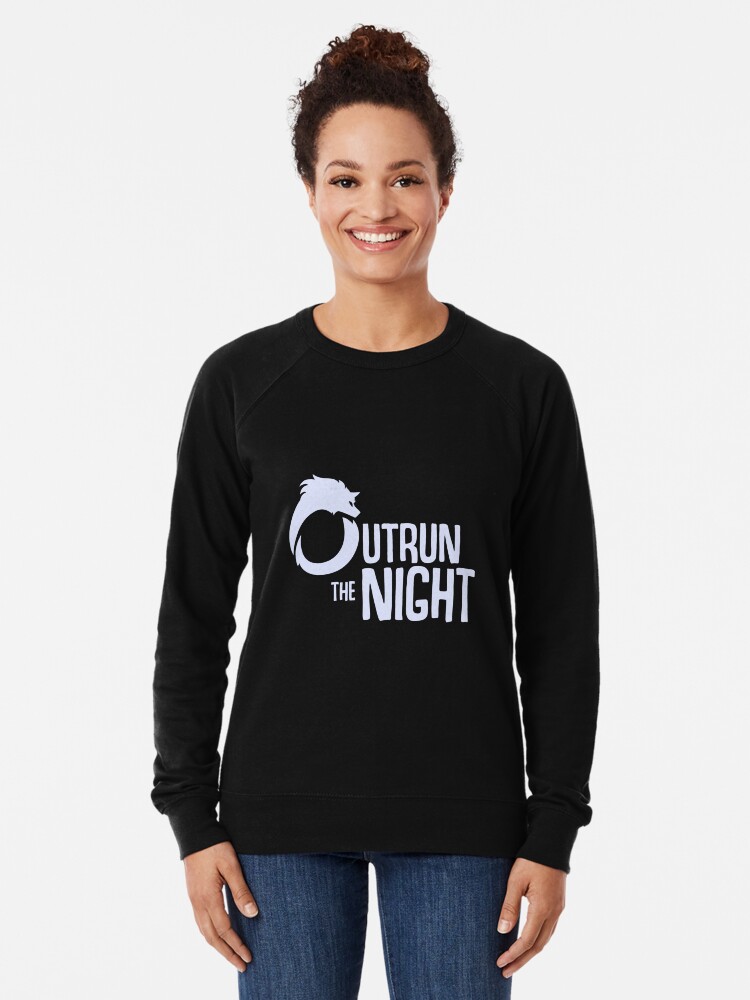Thumbnail 1 of 5, Lightweight Sweatshirt, Outrun the Night Logo Apparell designed and sold by OutrunTheNight.