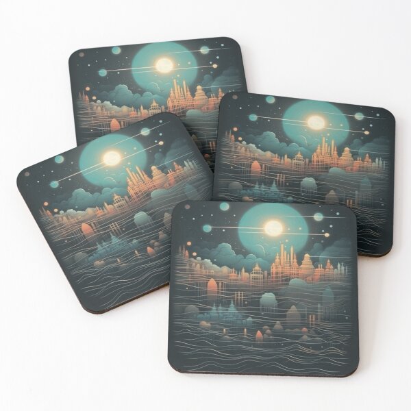 Item preview, city at night designed and sold by matchymatchy.