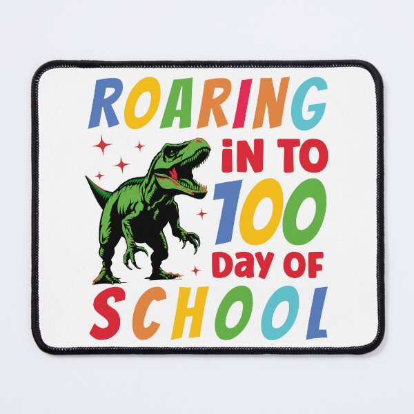 Item preview, Roaring In To 100 Day Of School t rex - 100 Days Of School Dino designed and sold by Smix Pixels.