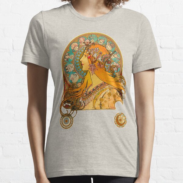 Aperçu de l'œuvre Zodiaque, (1896) - Alphonse Mucha. HAUTE DÉFINITION créée et vendue par MINDTHECHERRY.