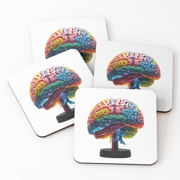 Item preview, Cerebral Radiance: A Vivid Light Display in Brainy Hues designed and sold by MadelineKnox1.