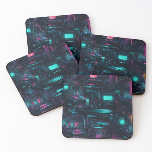 Item preview, Dark Cyberpunk, Techno Pattern, Neon City designed and sold by Burn-Ego.