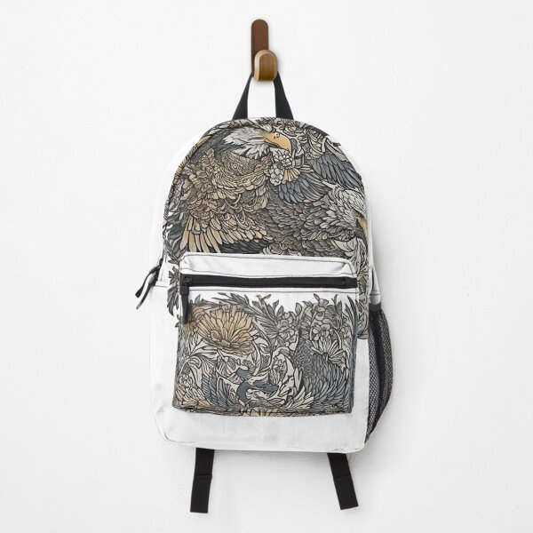 Item preview, Aerial Elegance: Eagles Soaring through Blossoms designed and sold by Digistorma.