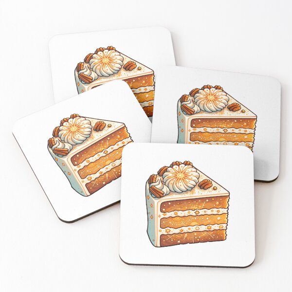 Item preview, Pecan Spice Layered Cake Slice designed and sold by UmbrellaStudio1.