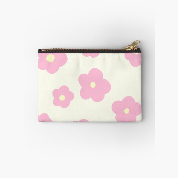 Item preview, patrón de flores color rosa en fondo beige designed and sold by ArtKar.
