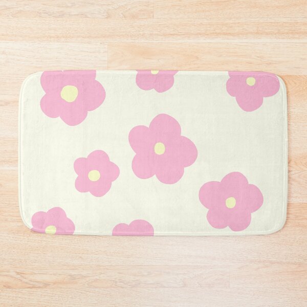 Item preview, patrón de flores color rosa en fondo beige designed and sold by ArtKar.