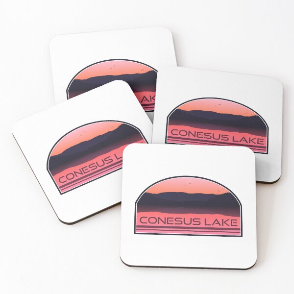 Item preview, Conesus Lake New York Red Sunrise designed and sold by Esskay Designs.