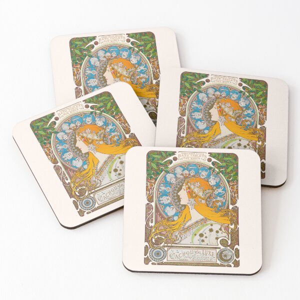 Item preview, Zodiac (Primera versión), de Alphonse Mucha (1896) ALTA DEFINICIÓN designed and sold by MINDTHECHERRY.