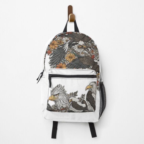 Item preview, Feathers and Blooms: Eagles and Flowers designed and sold by Digistorma.