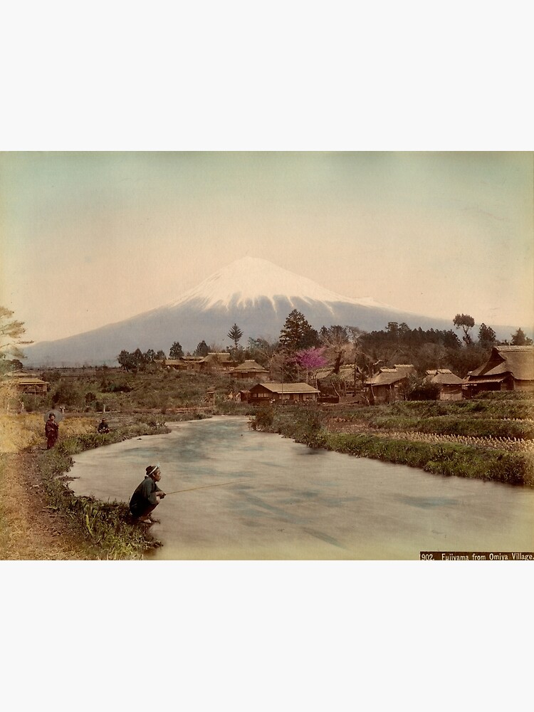 Mt. Fuji from Omiya Village 1880s by Fletchsan